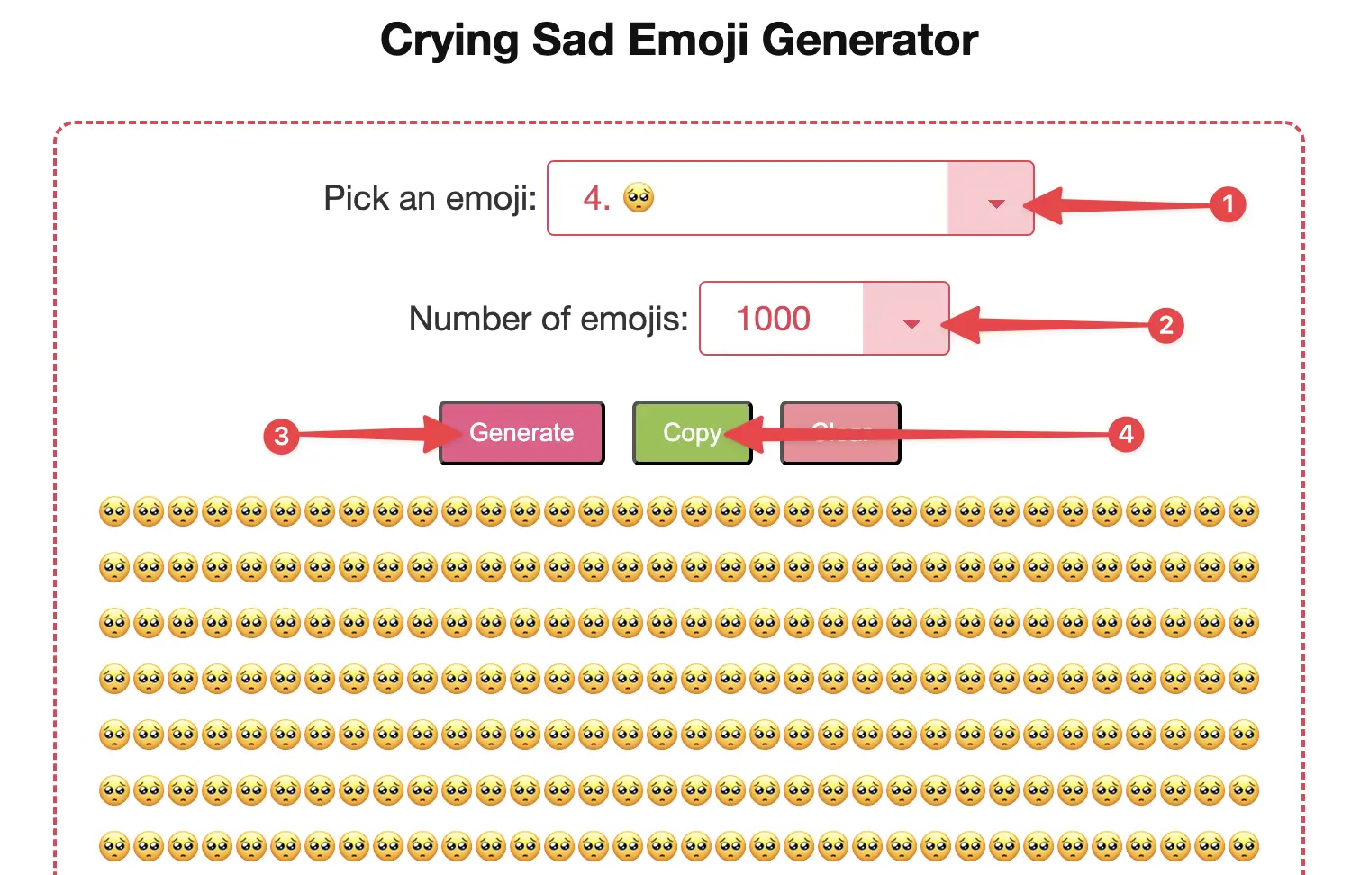 Crying Sad Emoji Generator