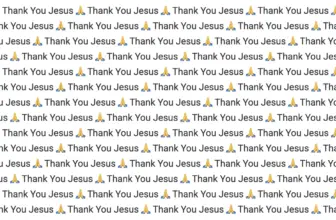 thank you jesus