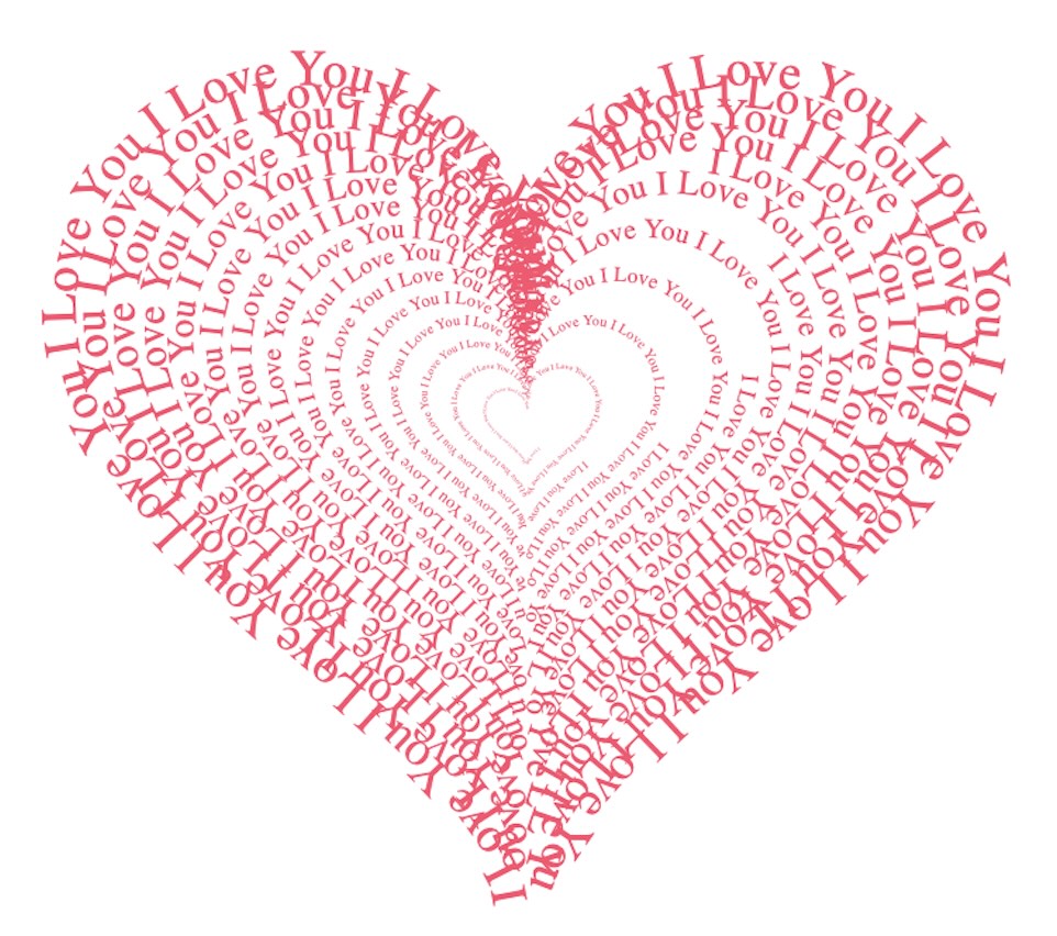 GHeart Shape Text Generator Preview