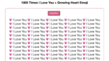 I Love You 1 to 1000 Times – Copy And Paste ♥️💗💜💚