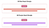 50 Heart Emojis Copy And Paste – 🤎 ❤️ 💜 💙 💛 💚 🧡